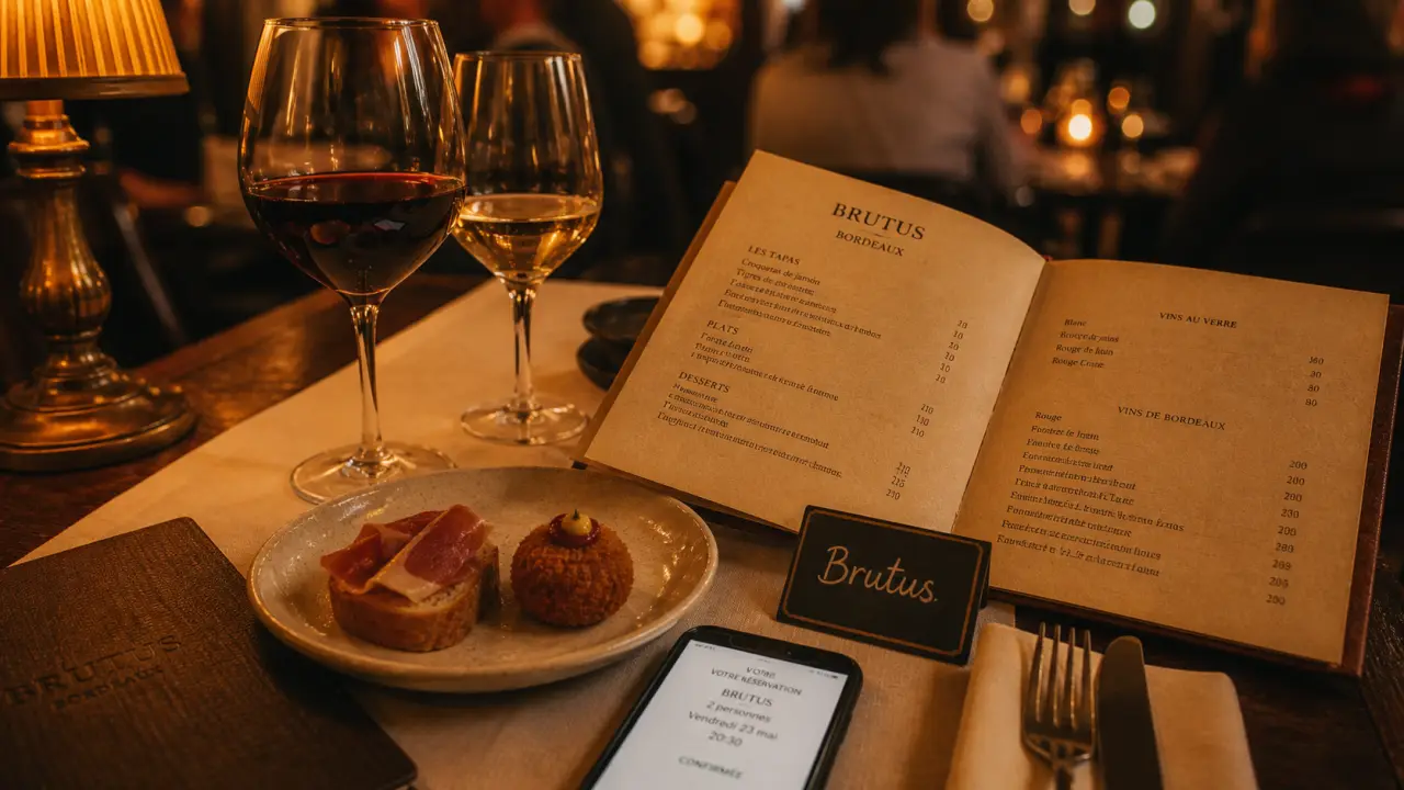 Brutus restaurant Bordeaux : table, réservation et ambiance chaleureuse