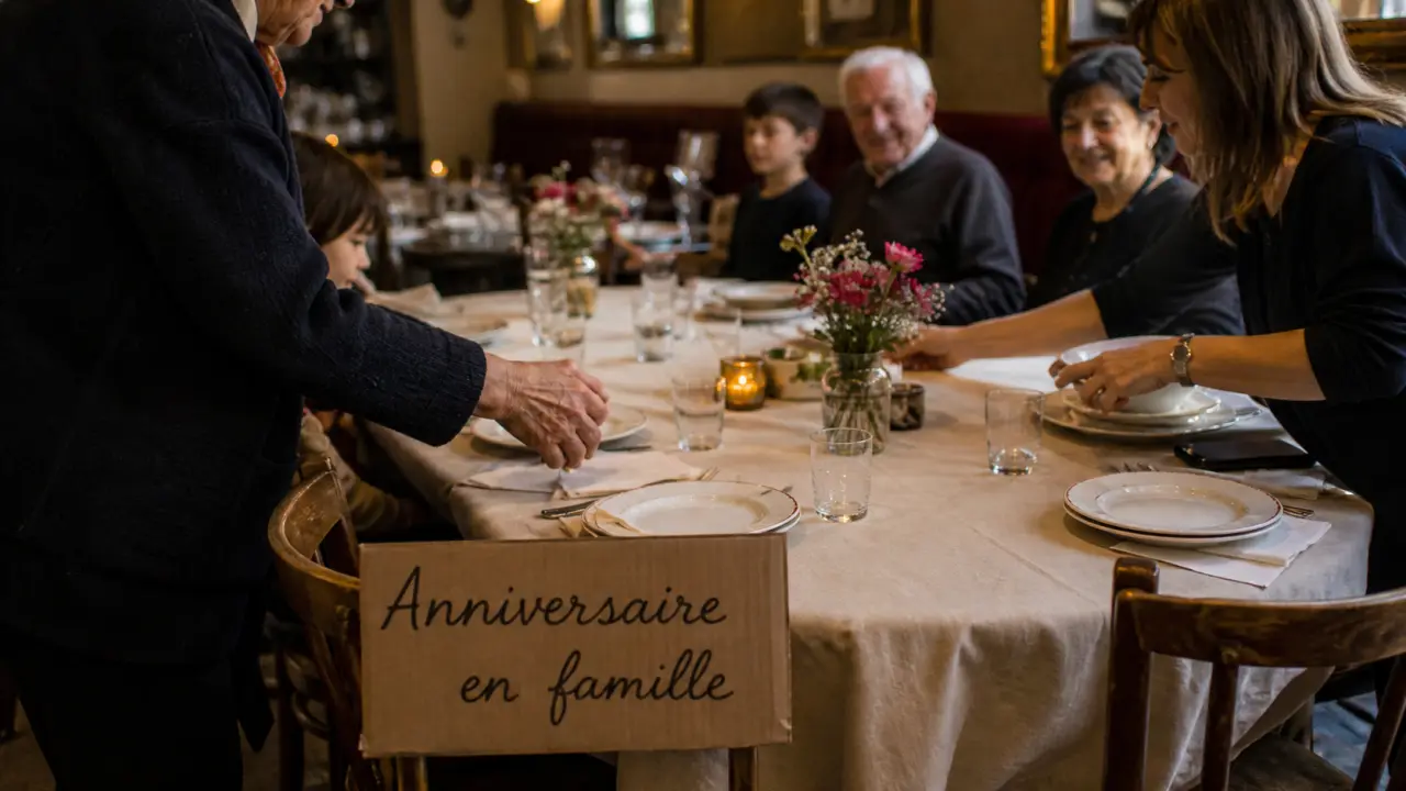 Restaurant pour anniversaire en famille - Bordeaux : grande table conviviale, enfants et grands-parents