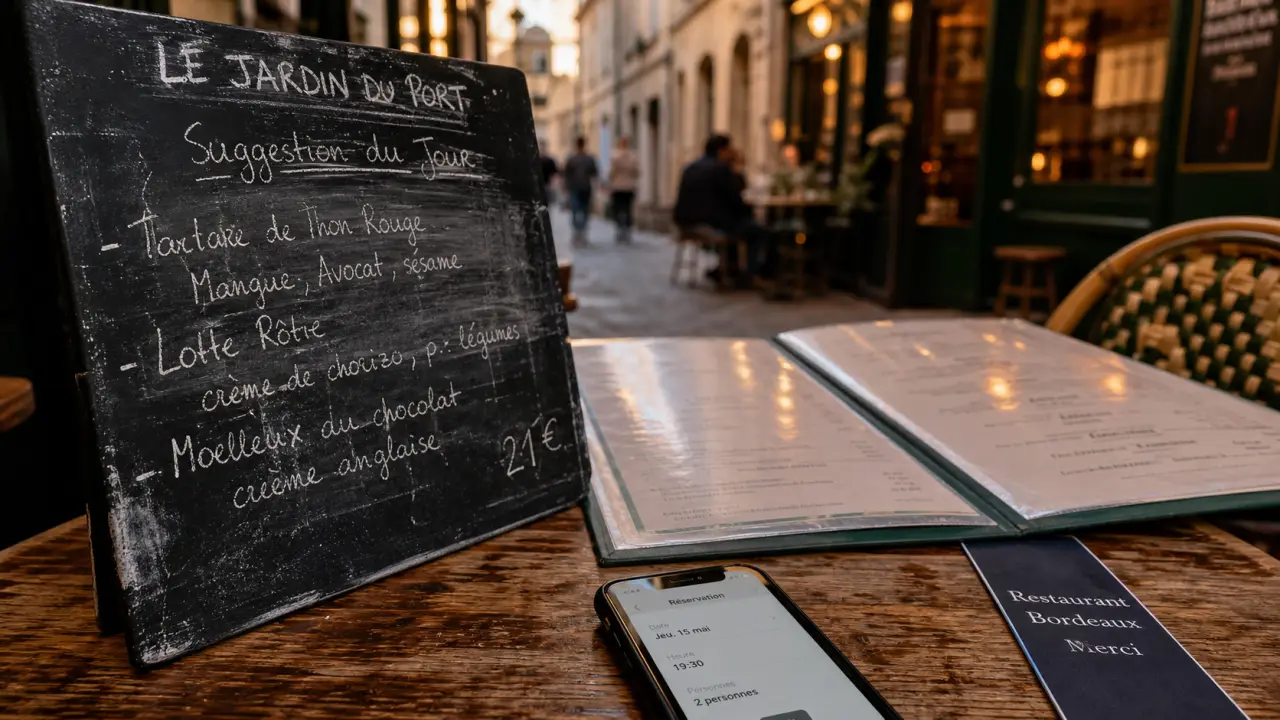 Restaurant Bordeaux Merci à Bordeaux : ardoise du jour à vérifier avant de réserver