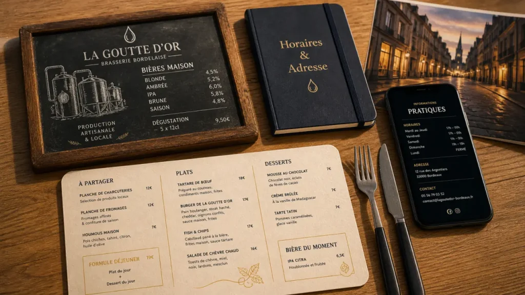 restaurant brasserie pof à bordeaux : réserver, ambiance, menu et horaires