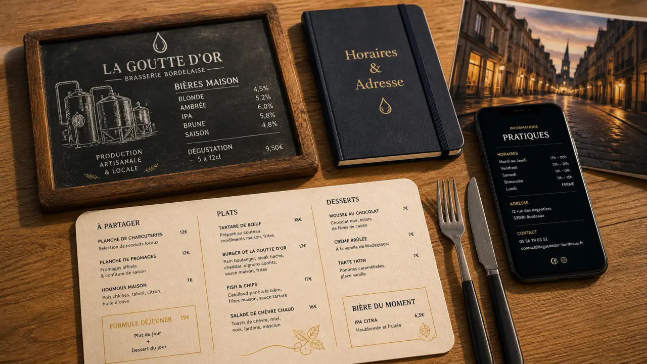 restaurant brasserie pof à bordeaux : réserver, ambiance, menu et horaires