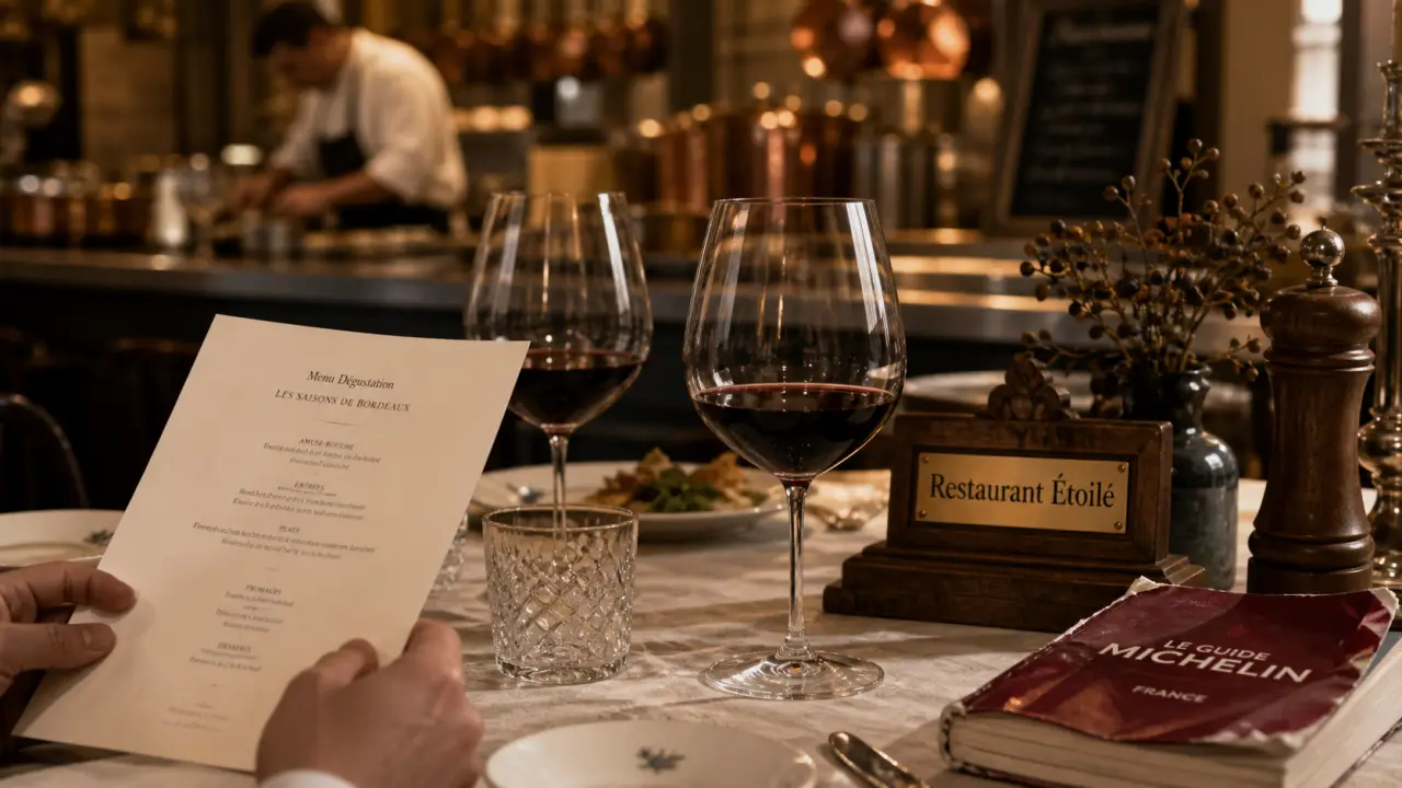 Restaurant etoile bordeaux : atelier culinaire à Bordeaux, cuisine ouverte et verres à vin