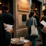 Restaurant l'entrecote bordeaux : file de clients devant le restaurant