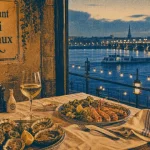 Restaurant quai bordeaux sur les quais de Bordeaux, fruits de mer et vin blanc