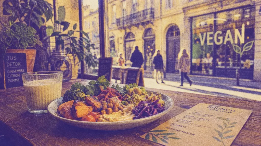 Restaurants vegan Bordeaux : bowl vegan coloré en centre-ville