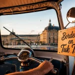 Visiter Bordeaux en tuk tuk sur les quais de la Garonne