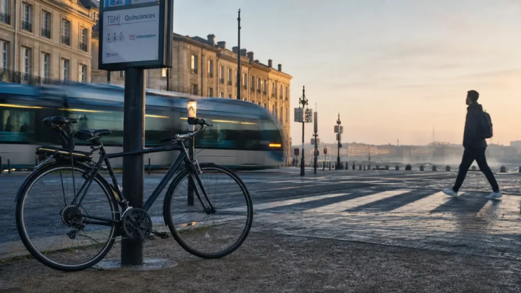 Visiter Bordeaux sans voiture : tram sur les quais, vélo et piéton