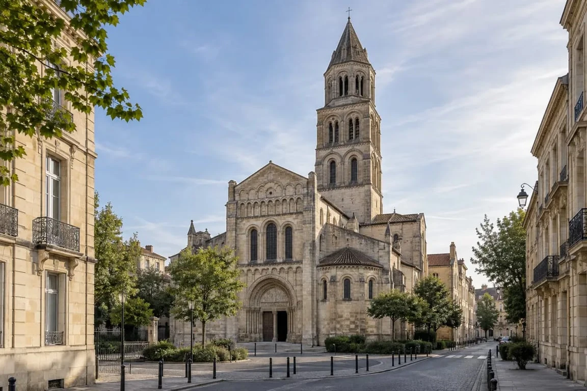 Basilique et architecture du quartier Saint-Seurin à Bordeaux