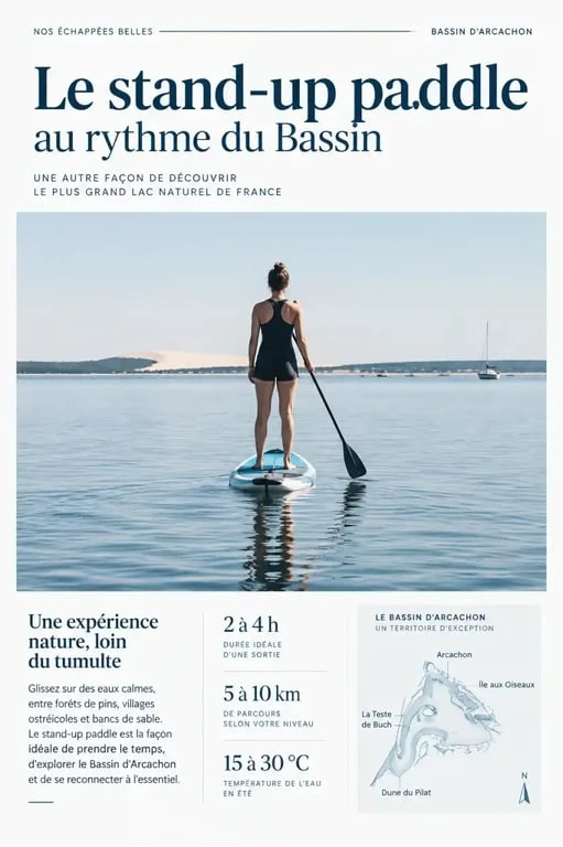 Stand-up paddle, activité bassin d'arcachon