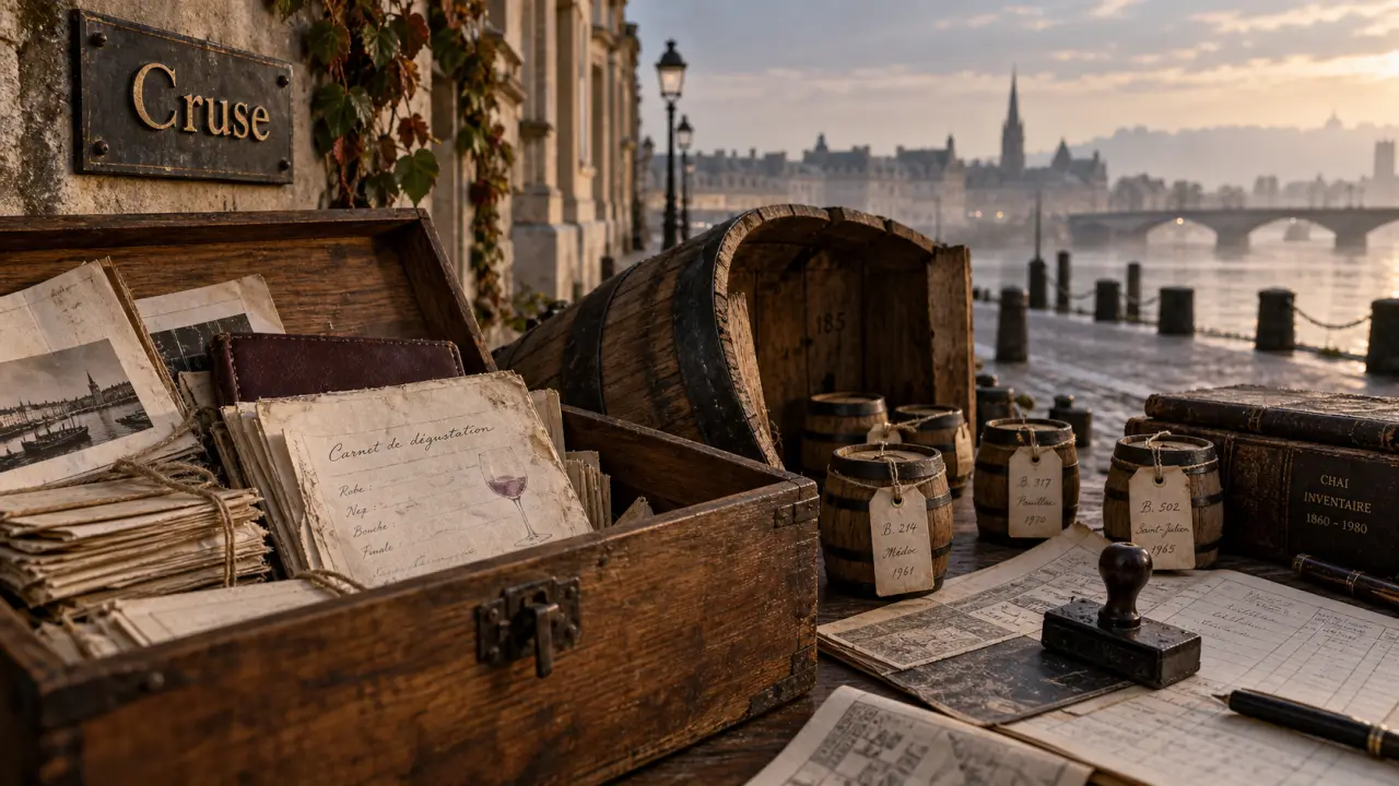 Famille cruse bordeaux : archives sur quai des Chartrons
