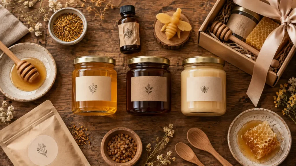 Famille mary bordeaux : pots de miel et coffret cadeau en boutique