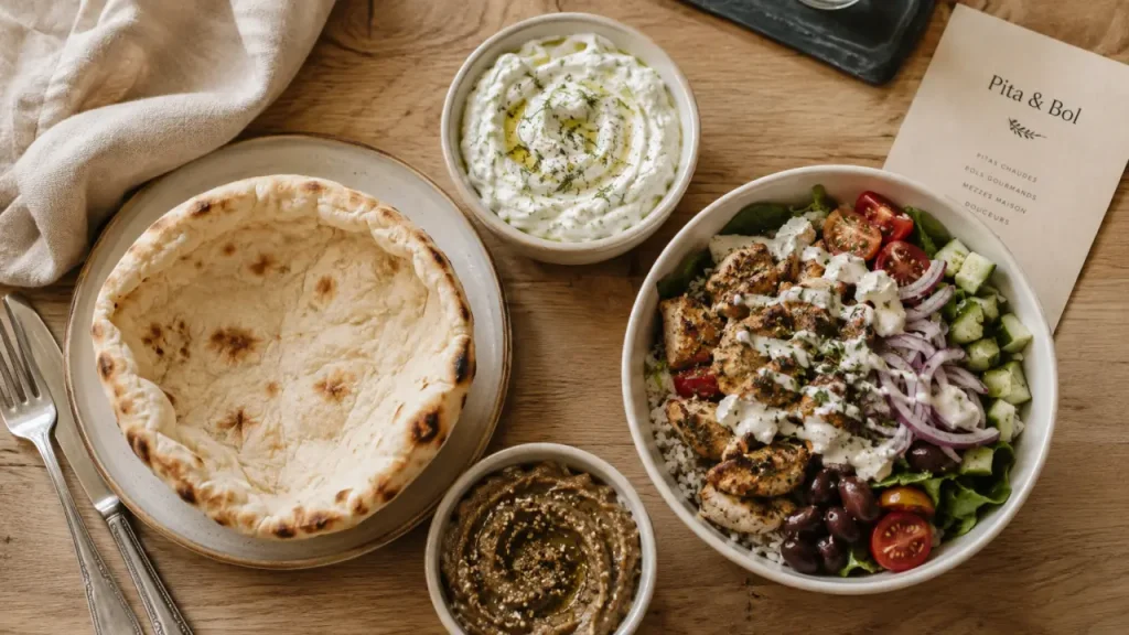 Gallika Bordeaux, restaurant grec : pita grecque et mezzés