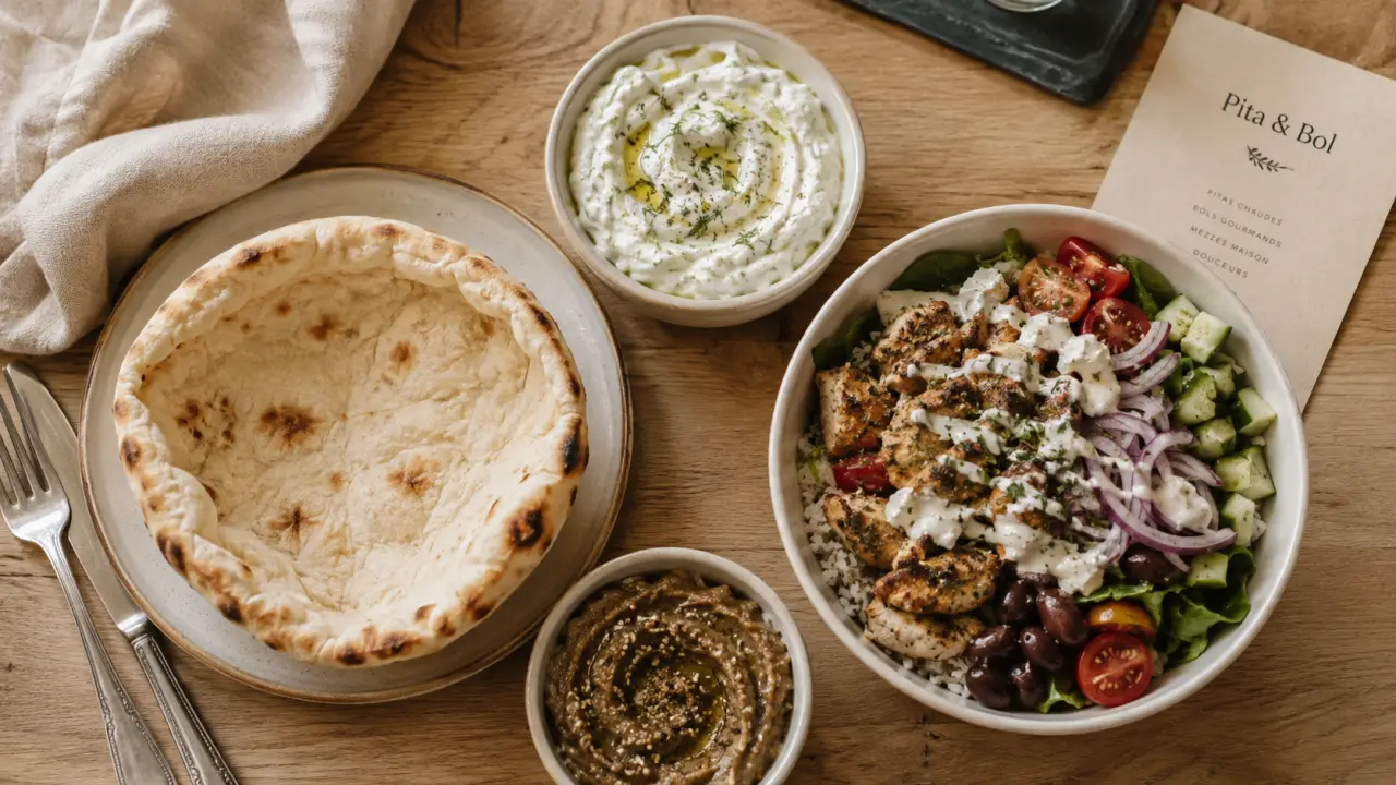 Gallika Bordeaux, restaurant grec : pita grecque et mezzés