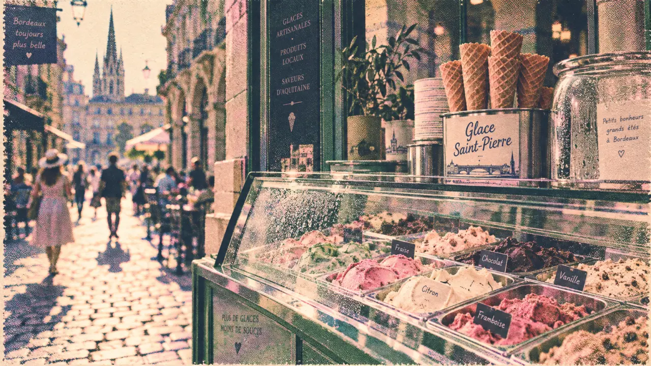Glace Bordeaux au centre, glacier Saint-Pierre