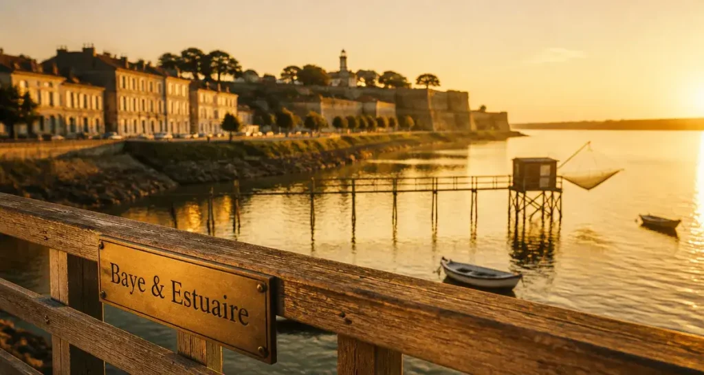 Carrelet et maisons de pierre blonde, Les plus beaux villages de l'estuaire de la Gironde