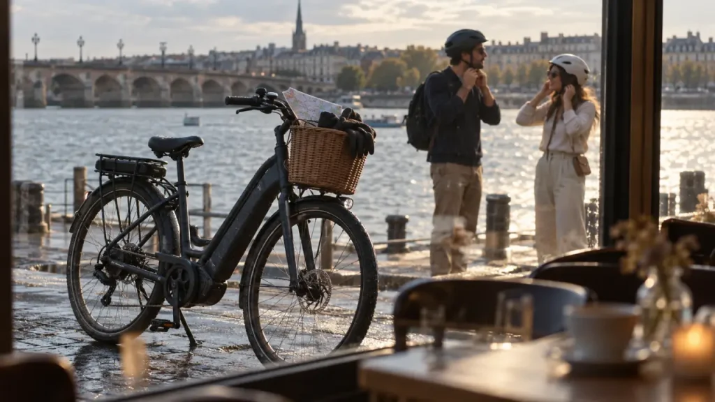 Location velo electrique bordeaux sur le quai, vélo électrique près de la Garonne