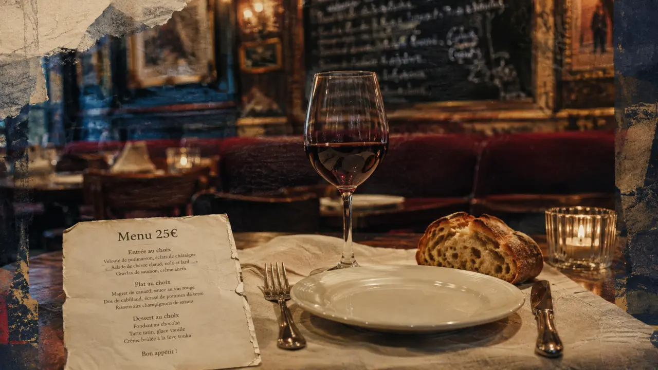 Melodie restaurant bordeaux, menu 25€ sur table de restaurant