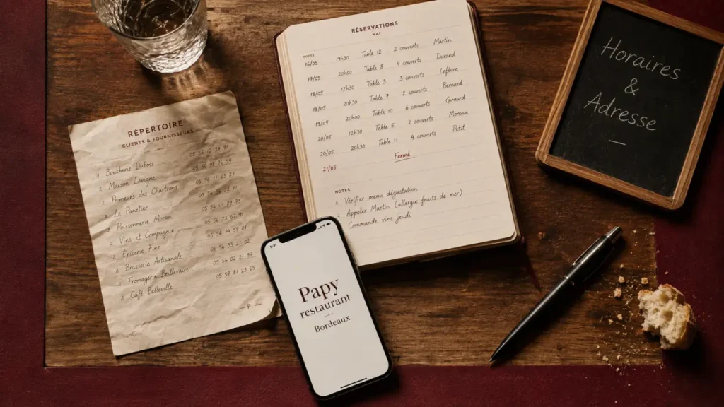 Papy restaurant Bordeaux : vérifier avant de réserver
