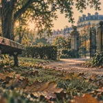 Parc Bordeaux Jardin Public : vue Garonne, banc et pelouse