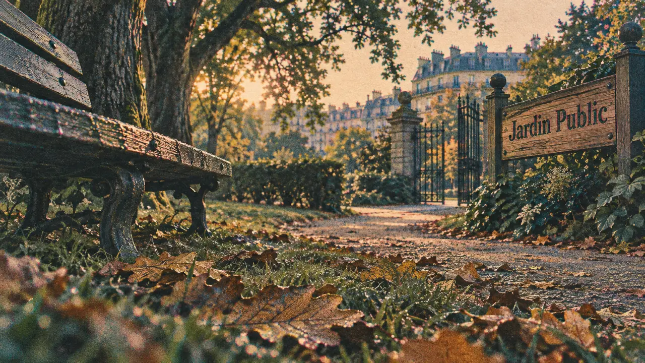 Parc Bordeaux Jardin Public : vue Garonne, banc et pelouse