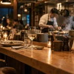 Restaurant comptoir cuisine bordeaux : cuisine ouverte et carte courte