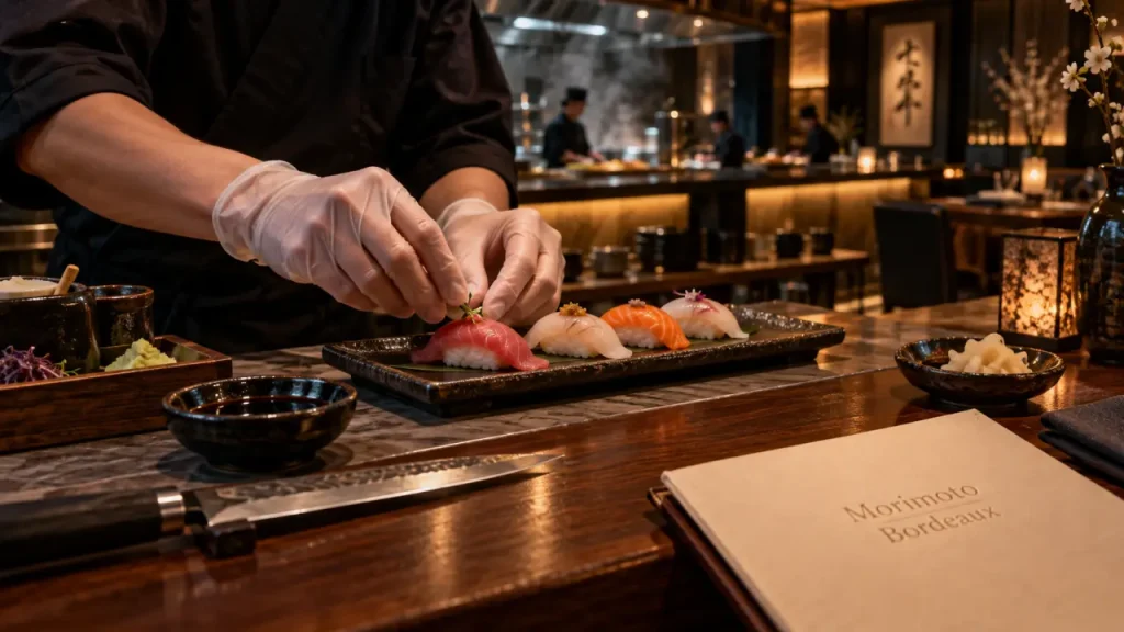Morimoto Bordeaux : cuisine japonaise, déjeuner en 45 minutes et table signée Masaharu Morimoto