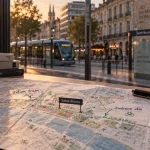 Plan urbain du quartier saint bruno bordeaux près d’une station de tram