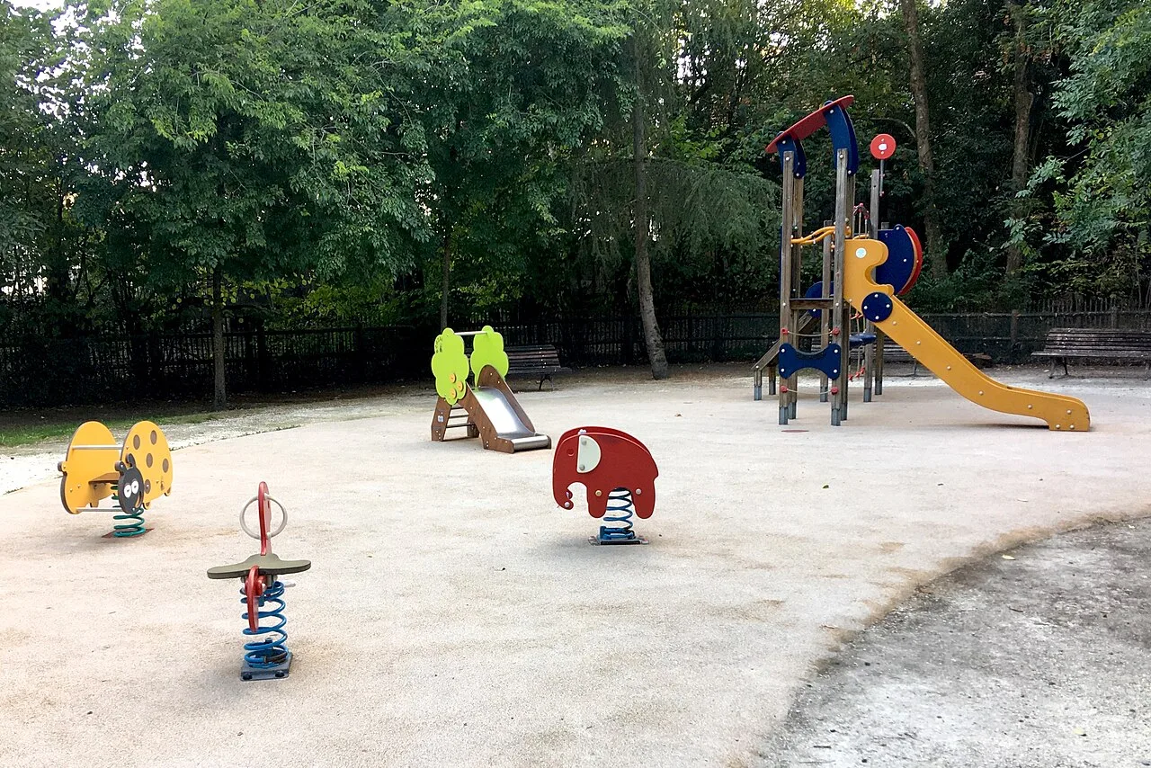 L’aire de jeux du parc Rivière à Bordeaux, photographiée le 22 août 2020.